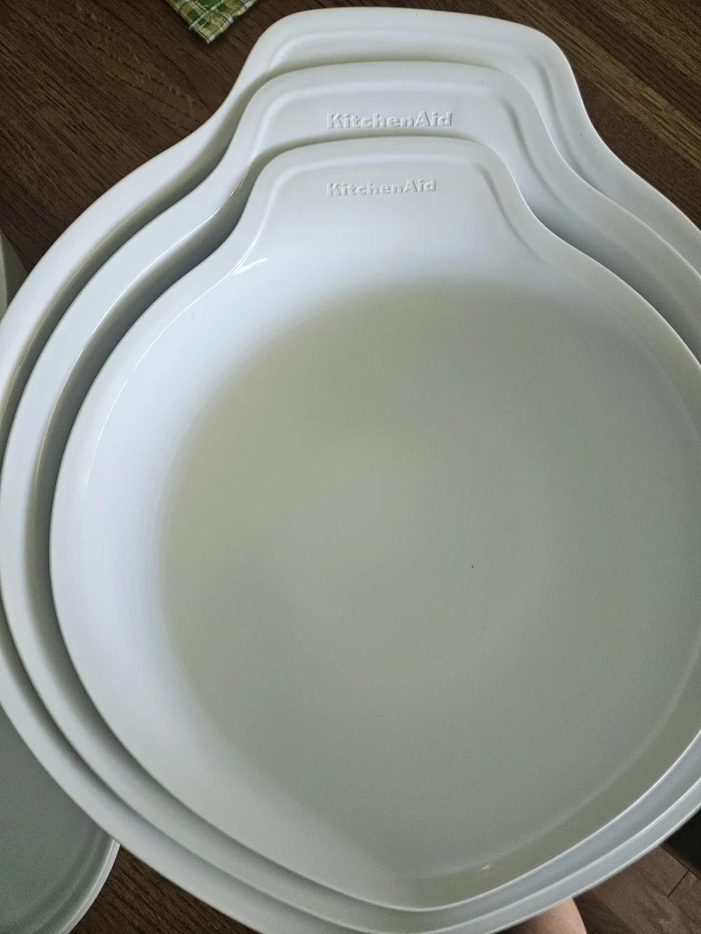 KitchenAid White Nesting Prep Bowls with Colander and Lids - White